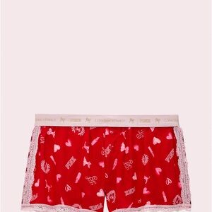 PINK x LoveShack Fancy Silky Boxer Sleep Shorts - NEW